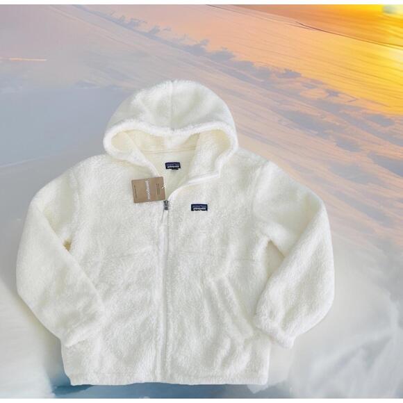 $99 Patagonia Kids Los Gatos Hoody Birch White SizeXL (14) Jacket Coat